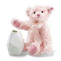 Steiff Rose Teddy Bear With Vase